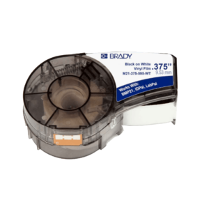 Consumible brady cart.bmp21(142800)m21-375-595-wt vin.ind.out-bl-9,5mm x 6,4metros