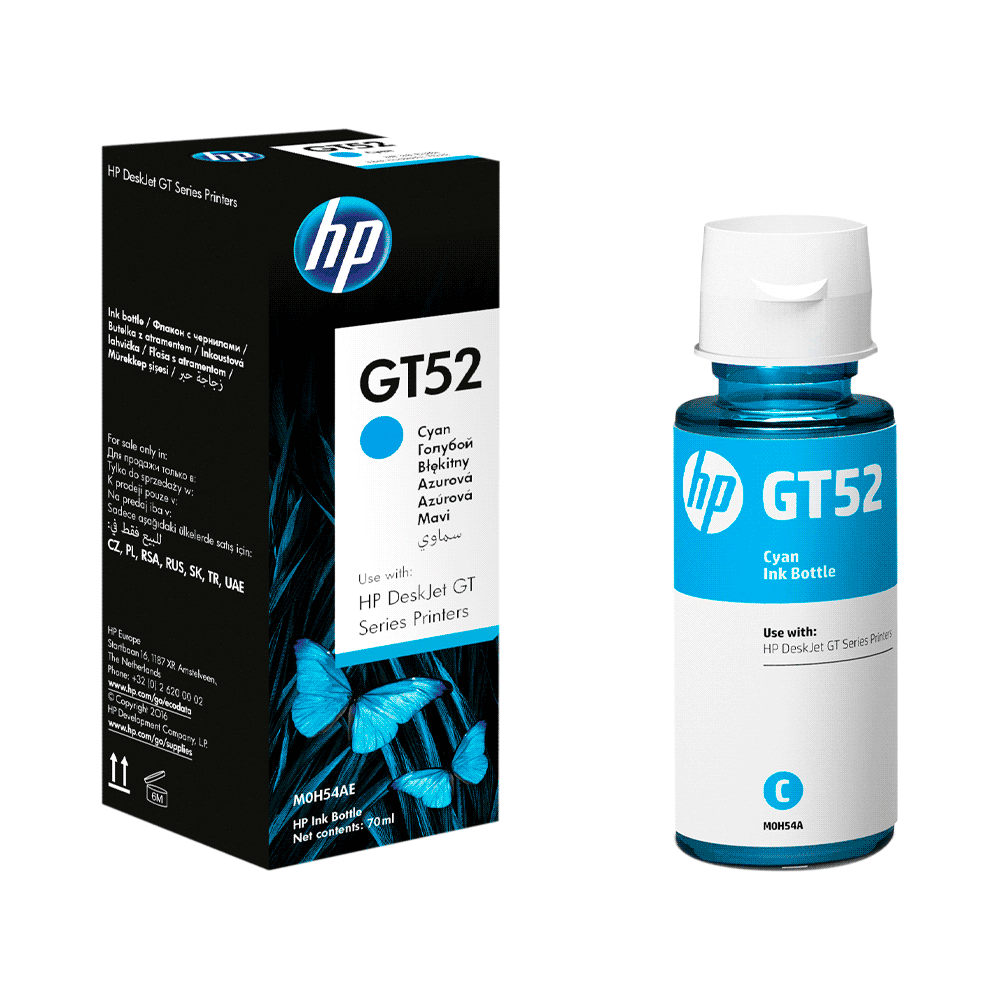 Tinta hp gt52 cian m0h54al 70ml
