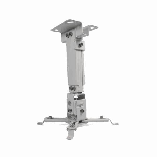 Soporte p/proyectorector klip kpm-580w inclinable/gira 360/10kg/techo/blanc