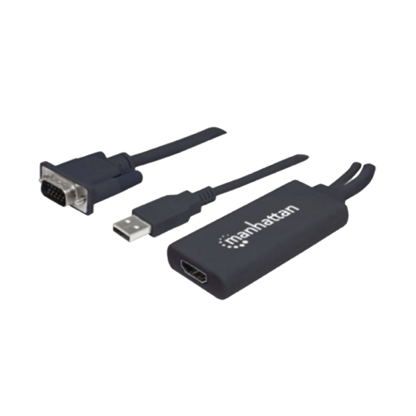 Adaptador vga/usb-a/hdmi h 152426 fhd/60hz blister negro