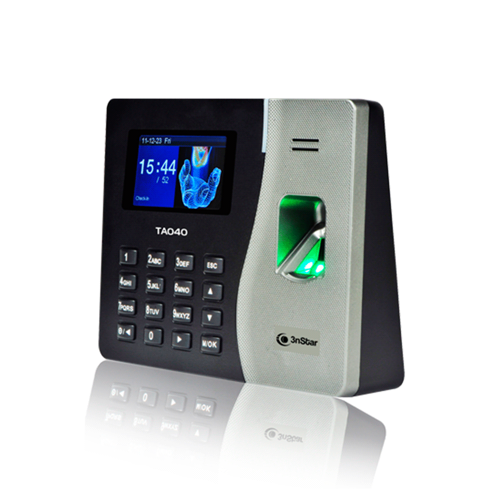 Marcador biometrico 3nstar ta040/rj45/reloj/lector de huellas dactilares