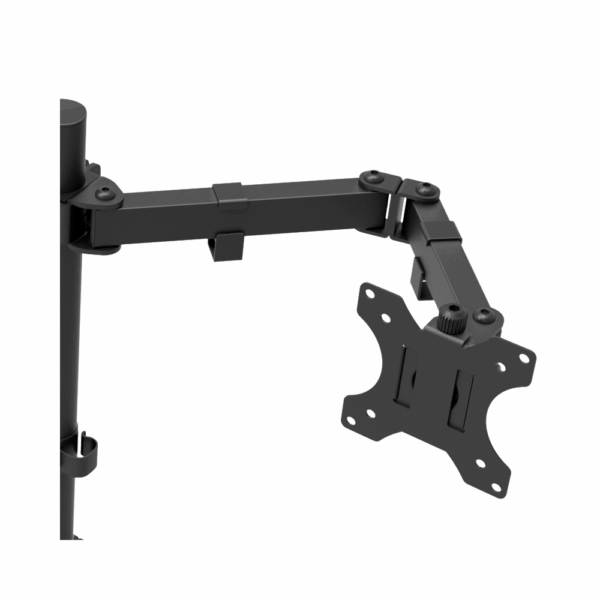 Soporte p/2mon klip kpm-310 13" a 32" 8kg c/lado art/incl 90°/gira negro - Imagen 4