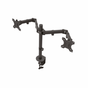 Soporte p/2mon klip kpm-310 13" a 32" 8kg c/lado art/incl 90°/gira negro
