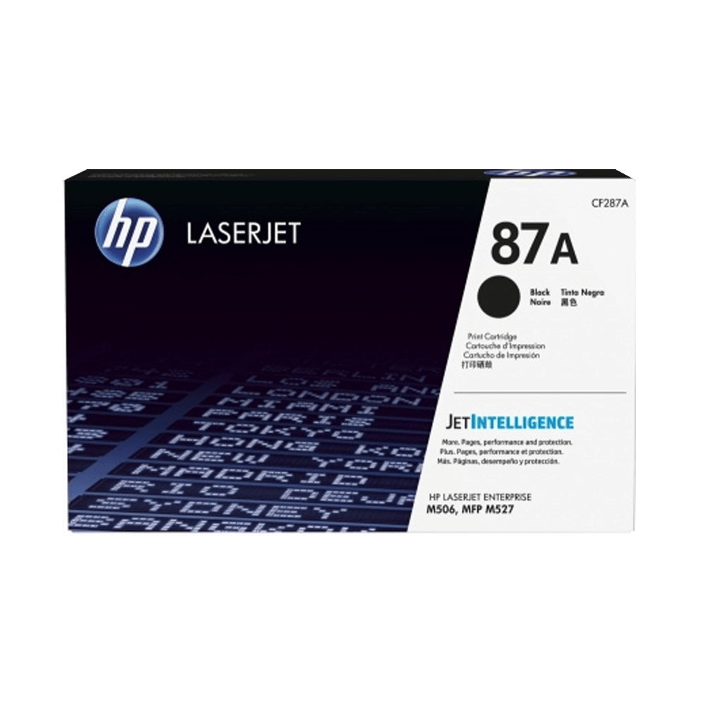Toner hp 87a negro cf287a m506/mfp m527
