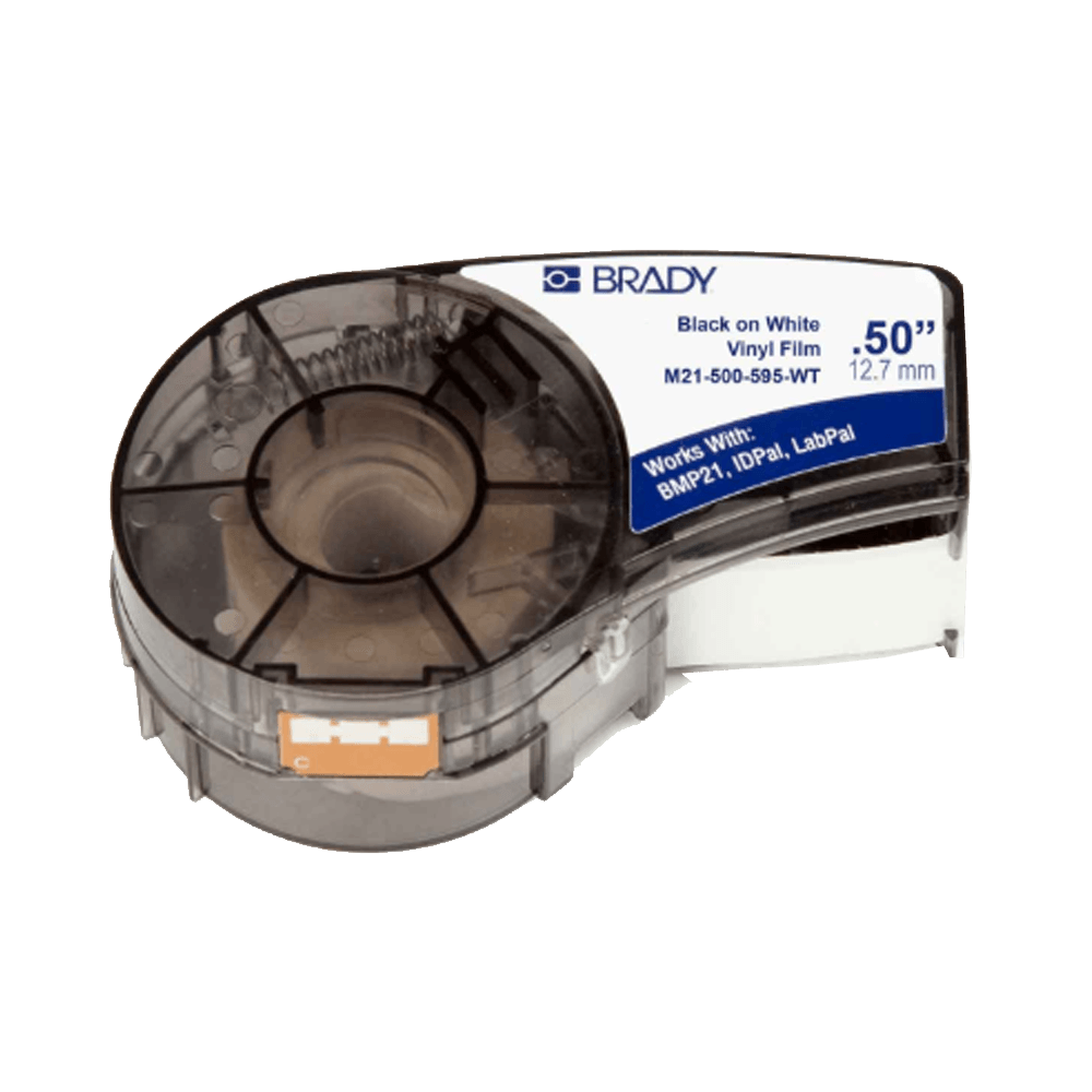 Consumible brady cart.bmp21-(142807) vin.ind.out-bl-12,70 mm x 6,40 metros