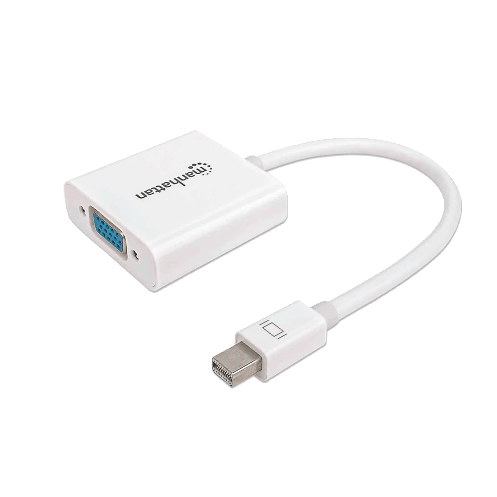 Adaptador mini dp/vga fhd 322508 blanco bolsa