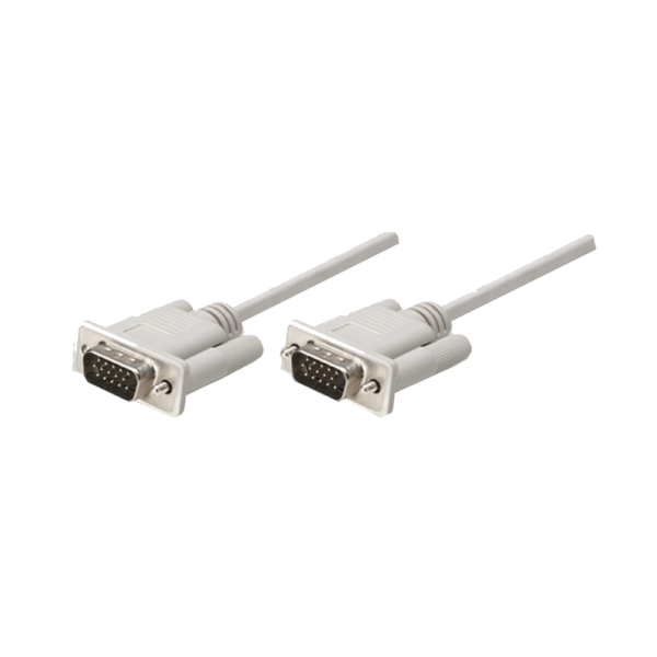 Cable svga 300926 15pin 3 mt blindado blanco bolsa