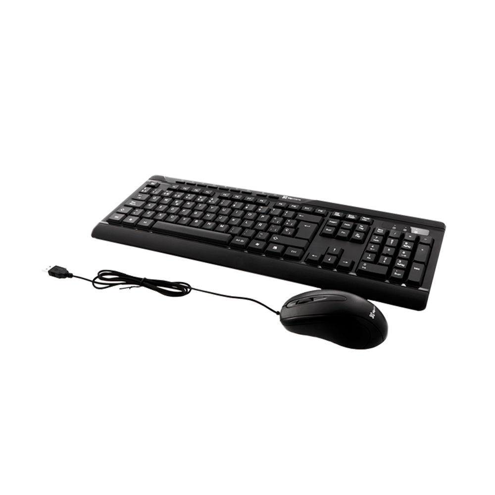 Teclado con mouse klip usb kck-251s esp/ negro