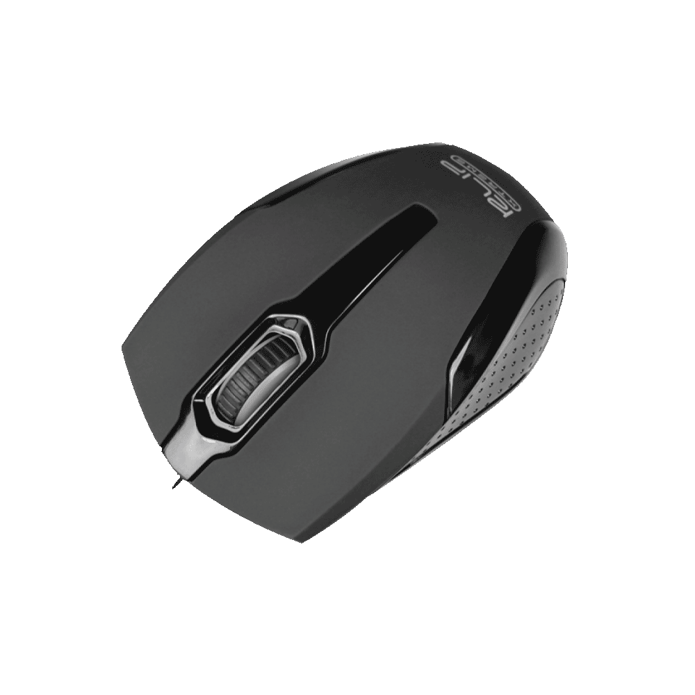 Mouse klip usb kmo-120bk 1000dpi/3d 3 boton negro