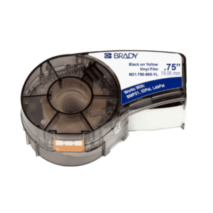 Consumible brady cart.bmp21(142811)m21-750-595-yl vin.ind.out-amar-19,1mm x 6,4metros