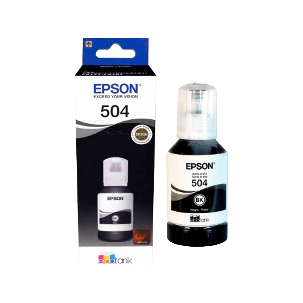 Tinta epson t504 120 negro l41xx/l42xx/l61xx  t504120-al 127ml