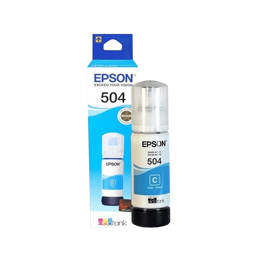 Tinta epson t504 220 ciano l41xx/l42xx/l61xx t504220-al 70ml