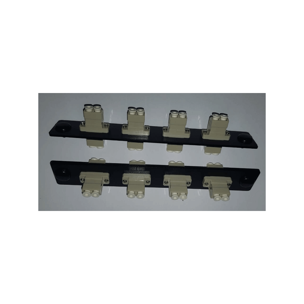 Panel adaptador de fibra optica lanpro x8 lc-upc duplex mm p/bandeja 48p