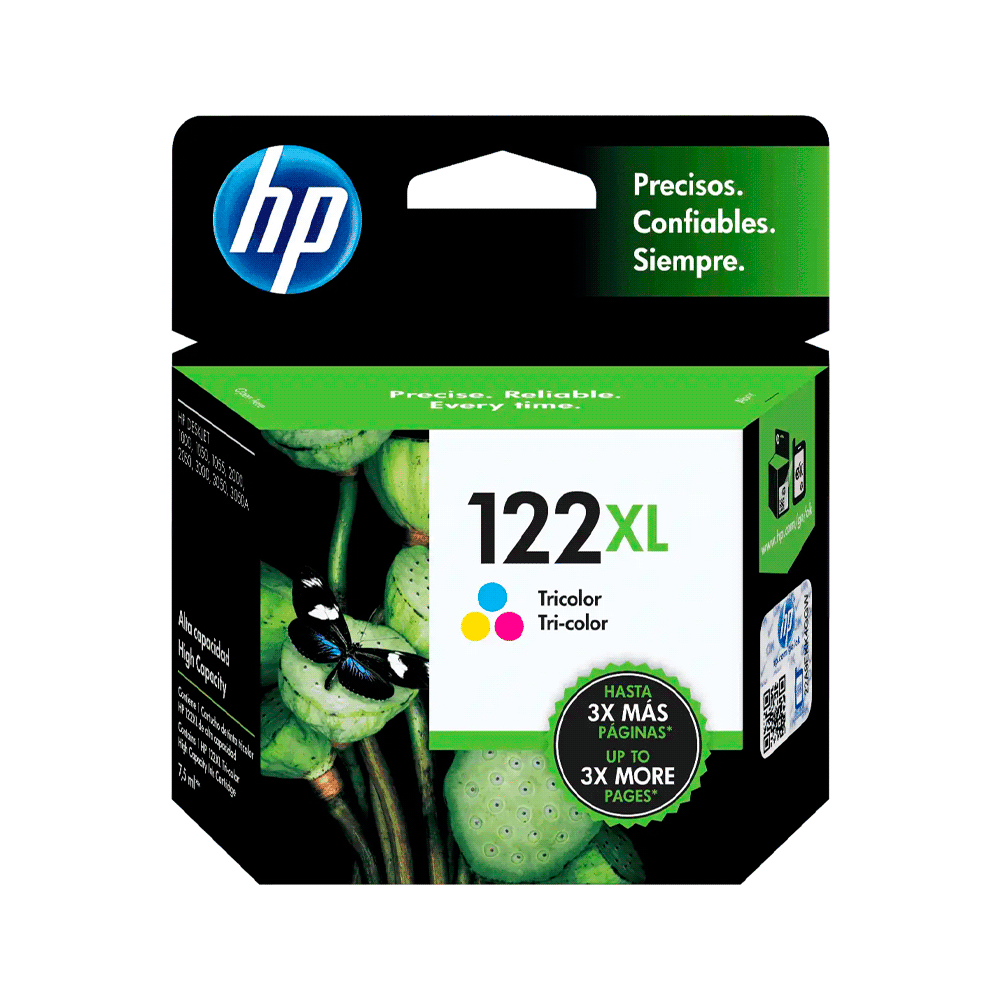 Tinta hp 122xl color ch564hl 7,5ml