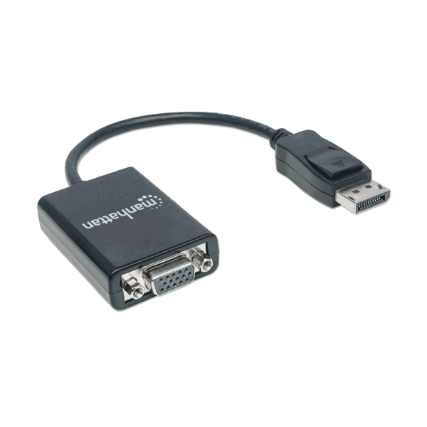 Convertidor dp-vga 15cm 151962 hd/154mhz/144mhz/60hz negro bolsa