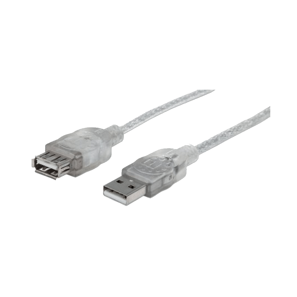 Cable extensor usb 2.0 m/h 340496 3mts translucido