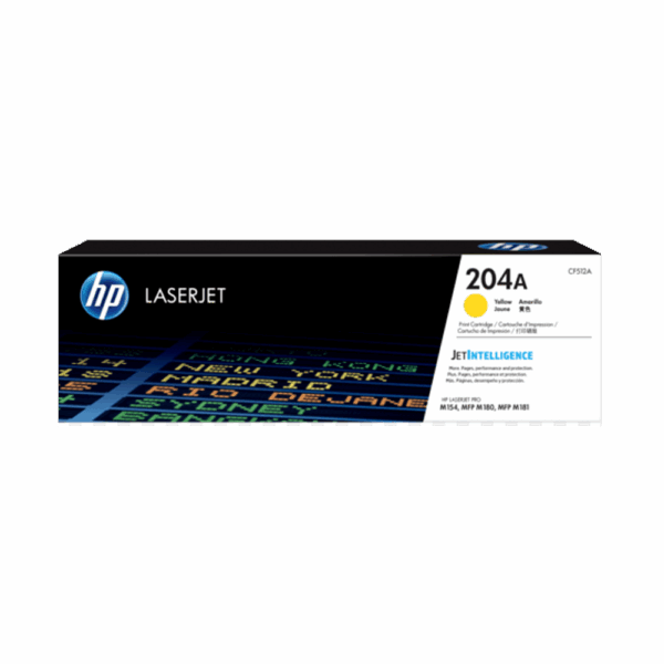 Toner hp 204a amarillo cf512a m154/mfp m180/mfp m181