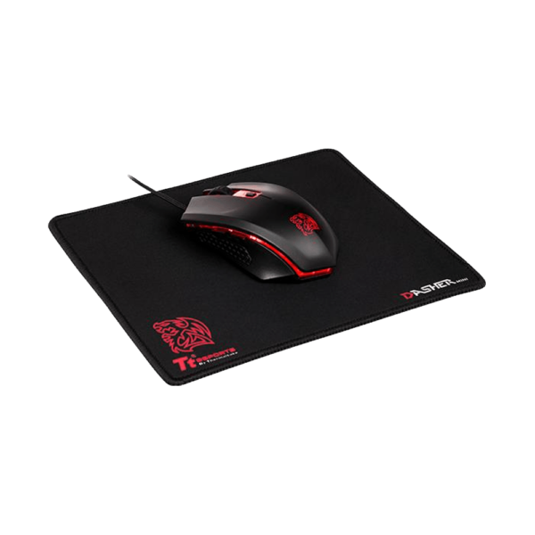 Mouse + pad gamer thermaltake usb talon x rgb 3200dpi mo-cpc-wdoobk-01