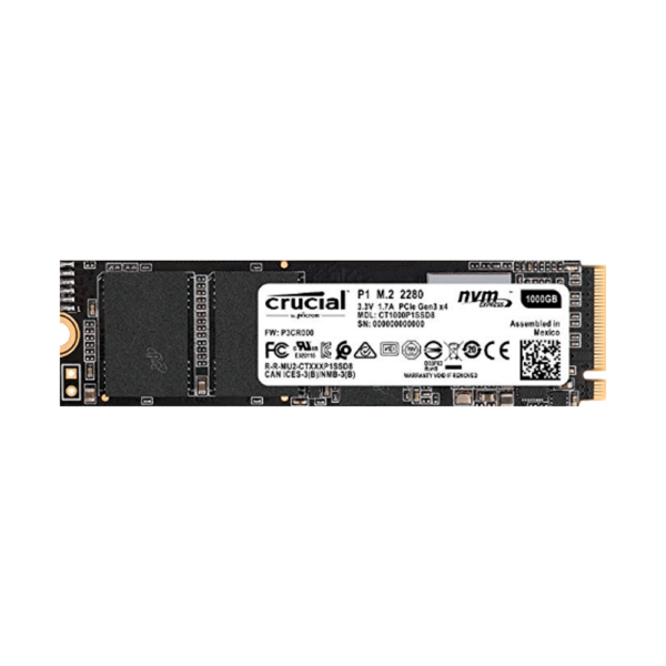 Ssd m.2 pcie 1tb crucial p1 2280 3d nvme ct1000p1ssd8