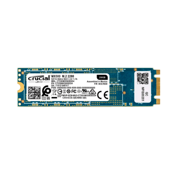 Ssd m.2 sata3 250gb crucial mx500 ct250mx500ssd4