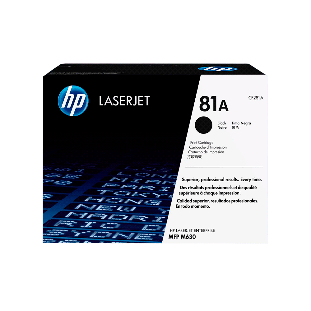 Toner hp 81a negro cf281a mfp m630