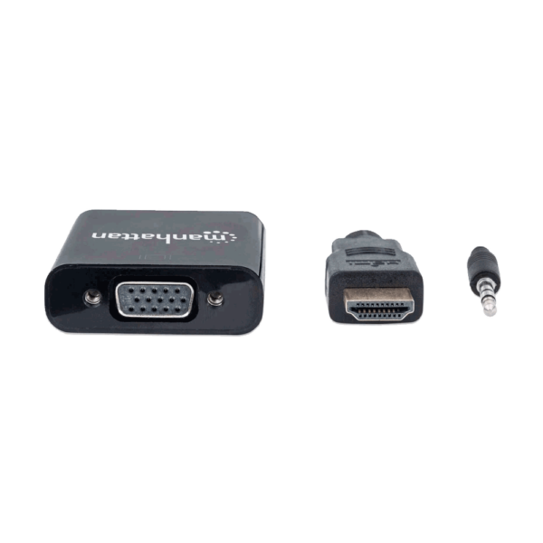 Adaptador hdmi-vga/audio 151559 bolsa negro