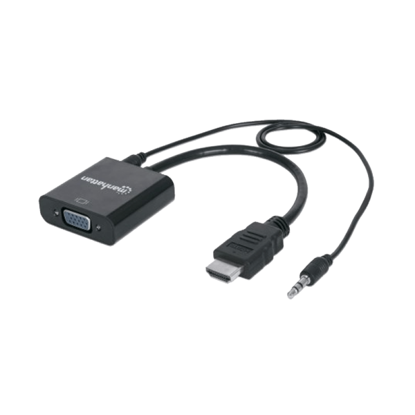 Adaptador hdmi-vga/audio 151559 bolsa negro