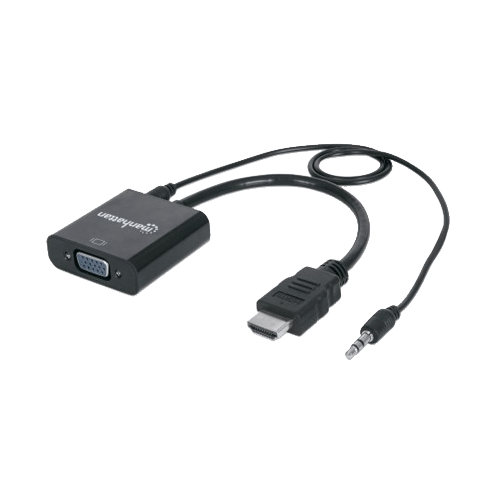 Adaptador hdmi-vga/audio 151559 bolsa negro