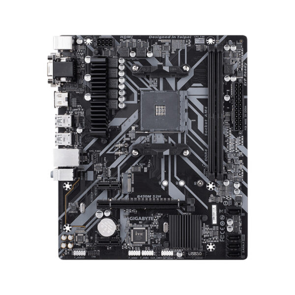 Placa madre gigabyte am4 b450m-s2h v/s/r/hdmi/dvi/m2/ddr4/matx/rgb