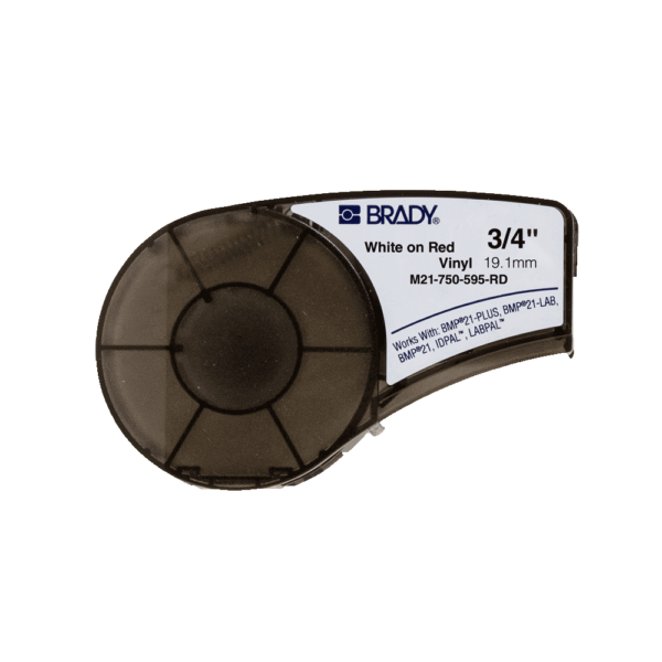 Consumible brady cart.bmp21-(142801) vin.ind.out-rojo-19,05 mm x 6,40 metros