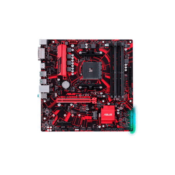 Placa madre asus am4 ex-a320m-gamer s/r/hdmi/dvi/m2/ddr4/matx