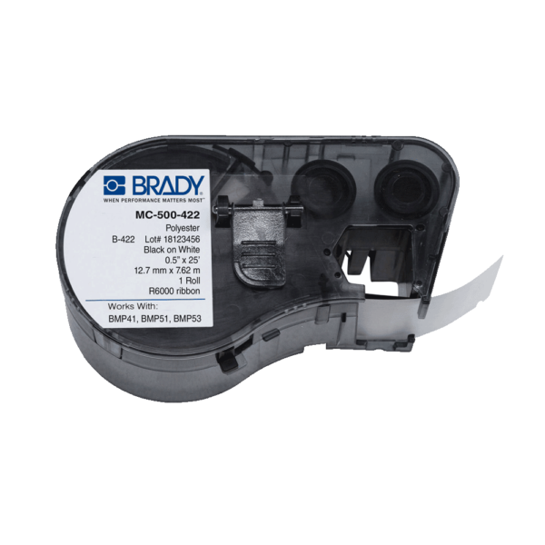 Consumible brady cart.bmp41-(143242) polyest-bl-12,70 mm x 7,60 metros