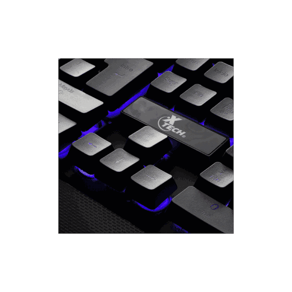 Teclado gamer usb xtk-510s xtech multicolor multimedia esp/negro - Imagen 2