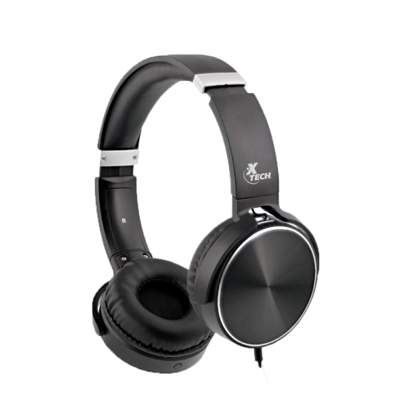 Auricular con microfono xtech xth-345 headph 3.5mm 1jack negro