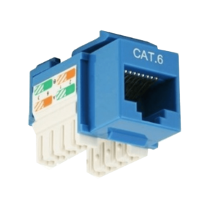 Conector rj45 hembra lanpro cat.6 azul lp-xc6pusbl