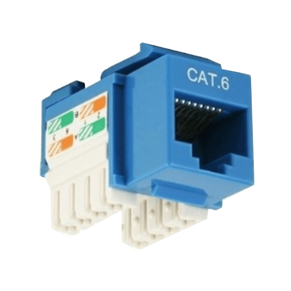 Conector rj45 hembra lanpro cat.6 azul lp-xc6pusbl