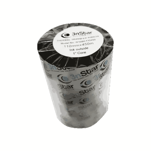 Ribbon 3nstar de etiqueta de 4" 450m cera w10bk110450 por unidad - Imagen 2