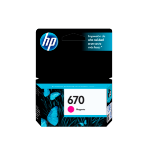 Tinta hp 670 magenta cz115al 3,5ml***