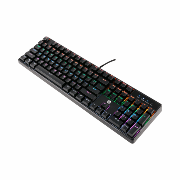 Teclado gamer usb gk320 hp mecanico retroiluminado/español/ negro - Imagen 3