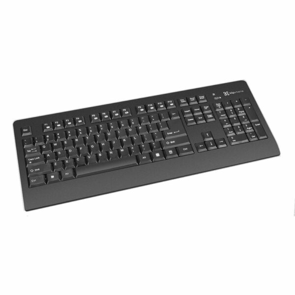 Teclado con mouse wireles klip kck-265e slim ingles/ negro