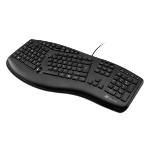 Teclado ergonomico klip usb kbk-250 extreme majestik español negro