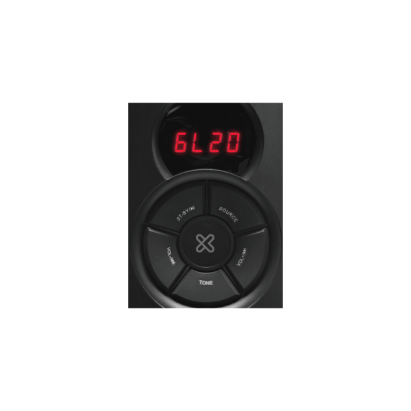 Parlante klip kfs-600 2800w dueto usb/ bluetooth/ fm/ jack 3.5mm/ negro