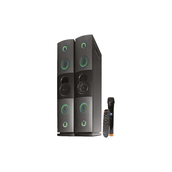 Parlante klip kfs-600 2800w dueto usb/ bluetooth/ fm/ jack 3.5mm/ negro