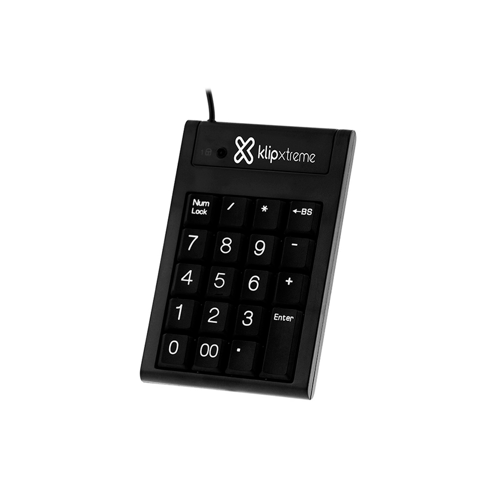 Teclado klip usb knp-100 numerico negro