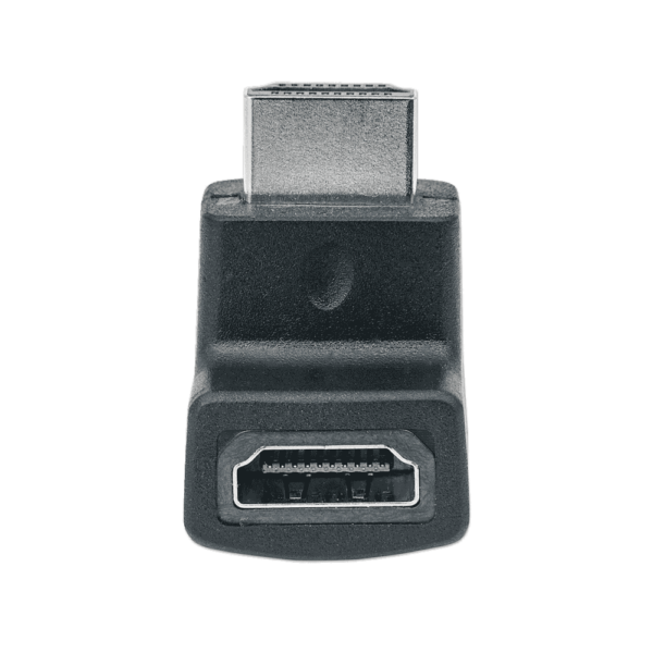 Adaptador hdmi h/m 353502 4k angulo de 90° hacia abajo negro bolsa