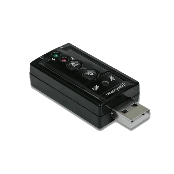 Adaptador fone+mic/usb 2.0 152341 3d virtual de 7.1 canales/ control de volumen/ 3.5mm - Imagen 2