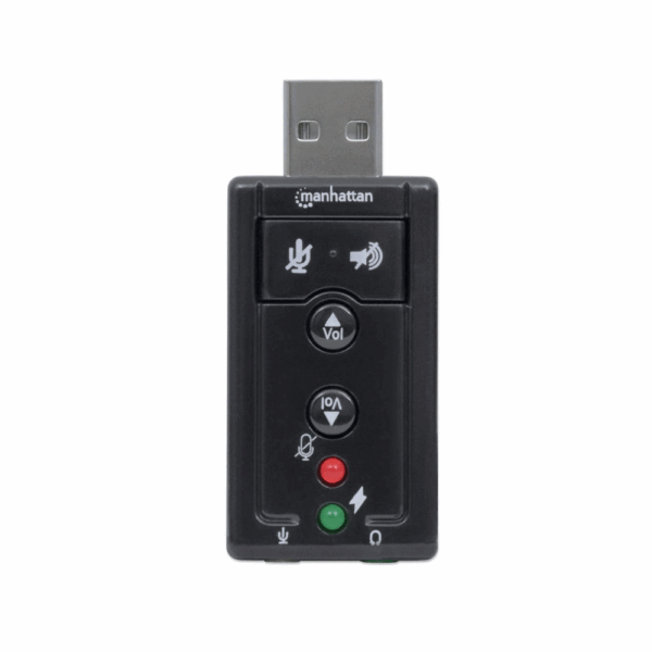 Adaptador fone+mic/usb 2.0 152341 3d virtual de 7.1 canales/ control de volumen/ 3.5mm - Imagen 4