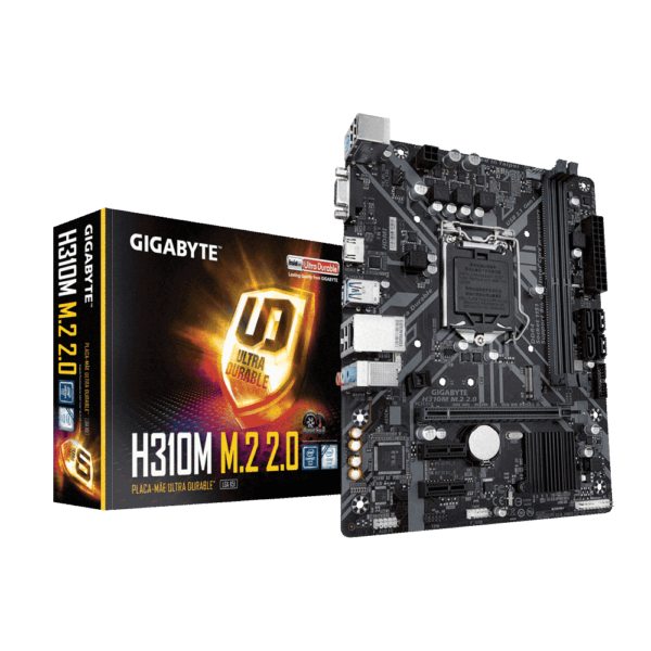 Placa madre gigabyte 1151 h310m m.2 2.0 v/s/r/hdmi/m2/ddr4/matx