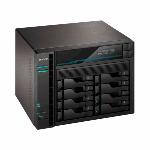 Almacenamiento nas asustor as6508t qc2.1/8bay/8gb/2 m.2/4-gblan/2usb3.2 - Imagen 3