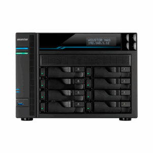 Almacenamiento nas asustor as6508t qc2.1/8bay/8gb/2 m.2/4-gblan/2usb3.2